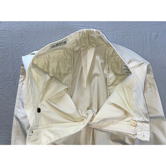 Orvis Men's 'Most Comfortable' Lightweight Flap Pocket Chino Pants. 34X28.5, EUC - Picture 6 of 7